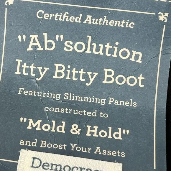 Democracy Itty Bitty Boot Jeans Black Denim size 4 Petite NWT - Picture 6 of 9